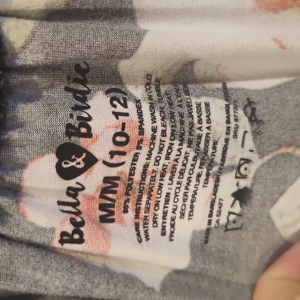 Bella&birdie shirt size M 10/12 - Picture 3 of 3